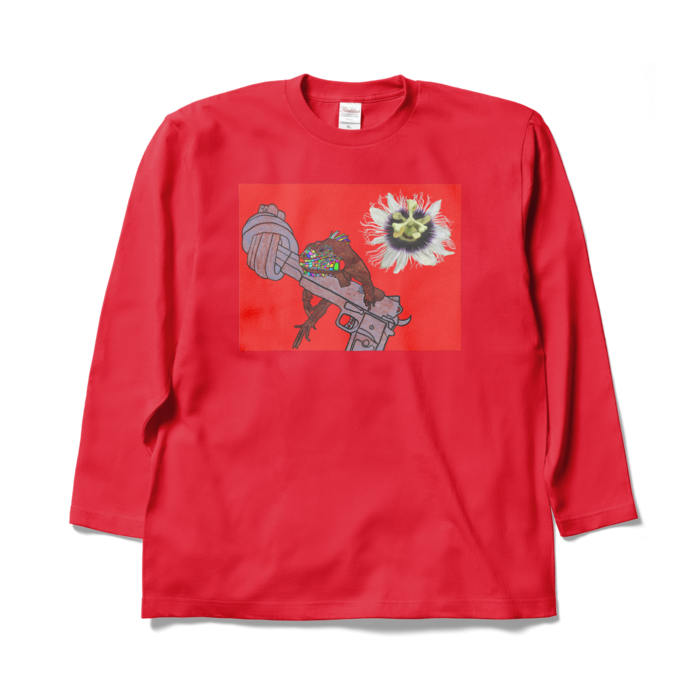 ロングスリーブTシャツ - XL - レッド