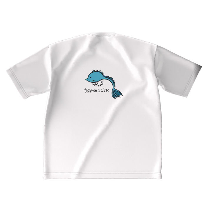 ビッグシルエットTシャツ - XL - 背面(ホワイト)