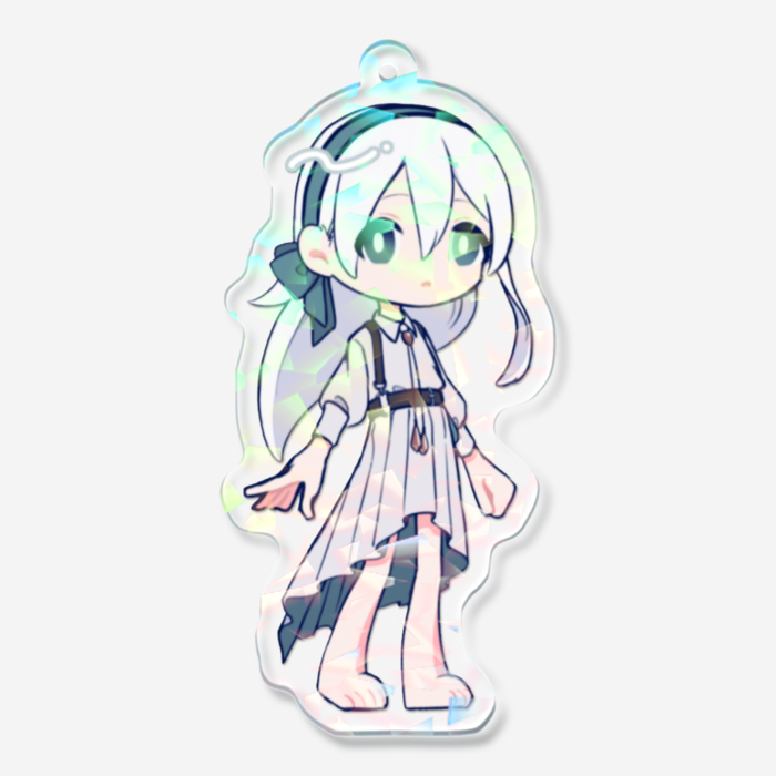 ホログラムアクリルキーホルダー - 70 × 70mm