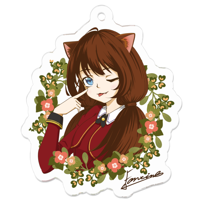 アクリルキーホルダー（コーティング） - 50 × 50 (mm)