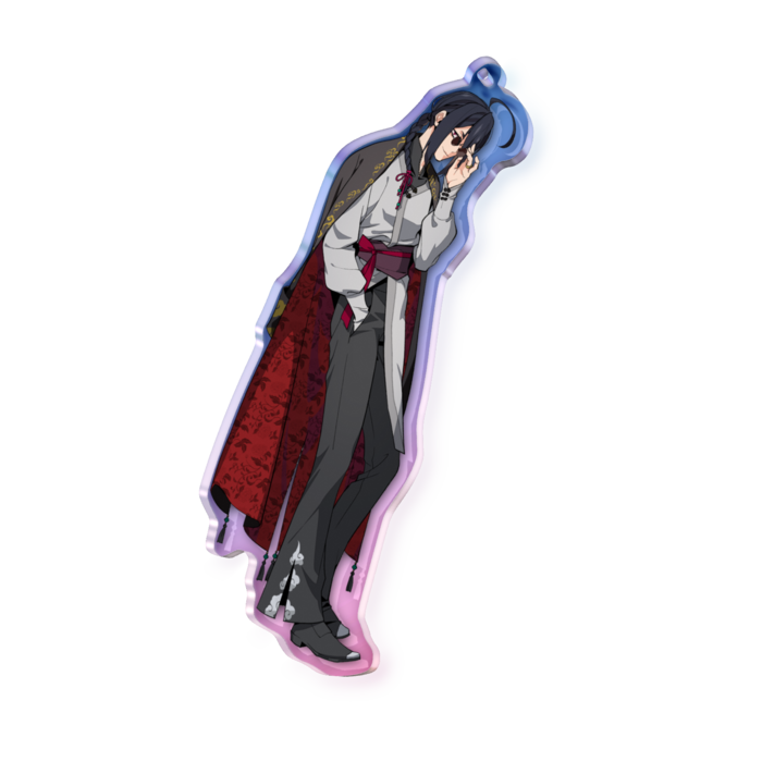 オーロラアクリルキーホルダー - 100 × 100mm