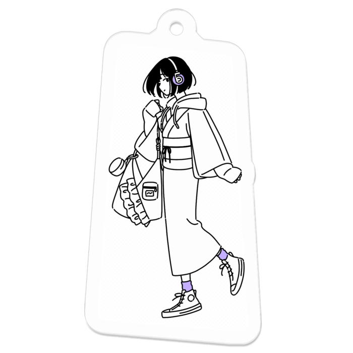 アクリルキーホルダー（コーティング） - 50 x 50 (mm)