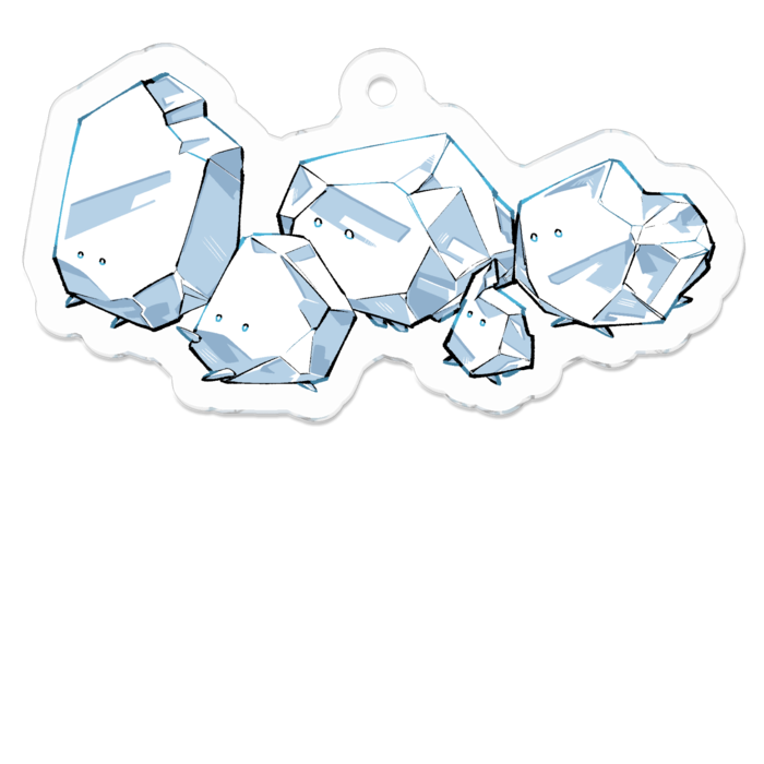 アクリルキーホルダー - 50 x 50 (mm)