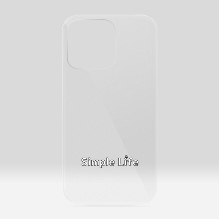 クリアiPhoneケースB　Simple Life♪　iPhone 13Pro
