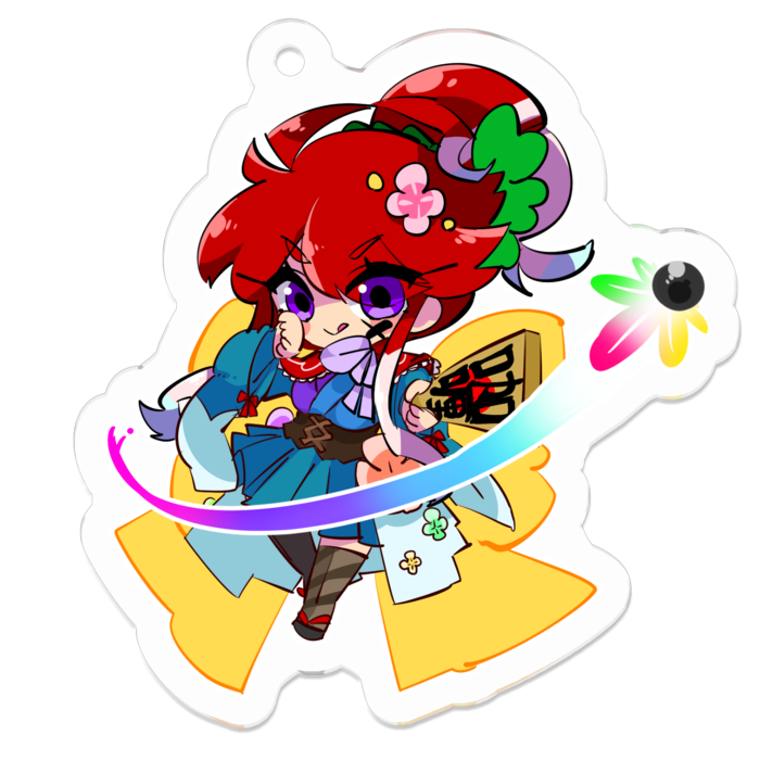 アクリルキーホルダー（コーティング） - 50 x 50 (mm)