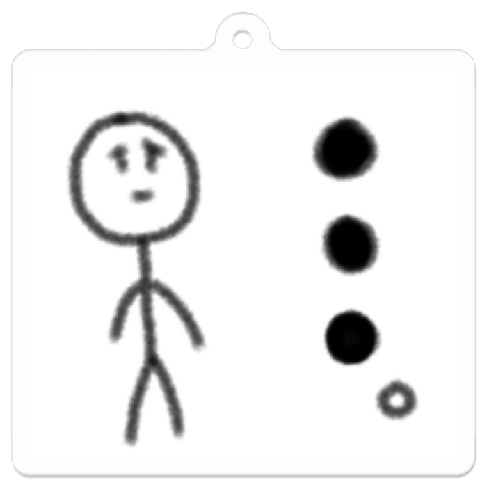 アクリルキーホルダー - 50 x 50 (mm)