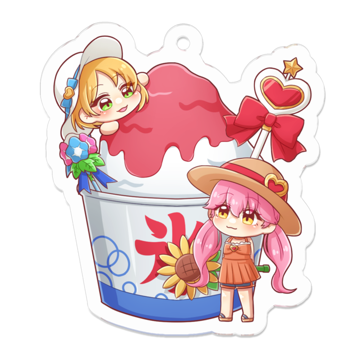 アクリルキーホルダー - 50 x 50 (mm)