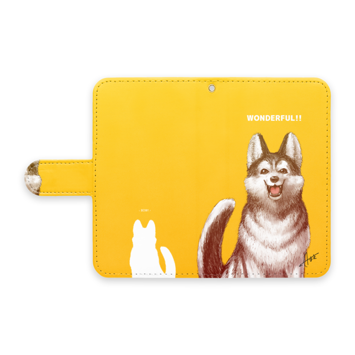 手帳型Androidケース - S - ストラップ穴 あり