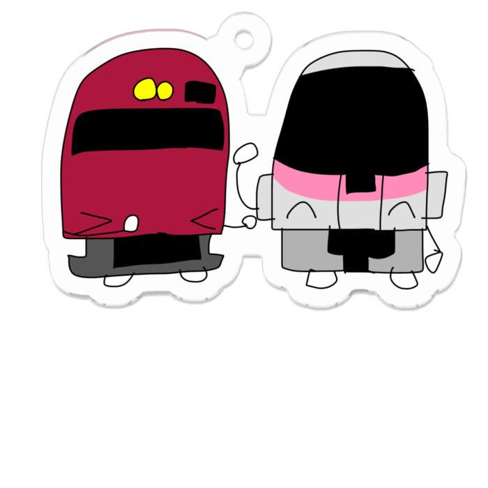 アクリルキーホルダー - 50 x 50 (mm)