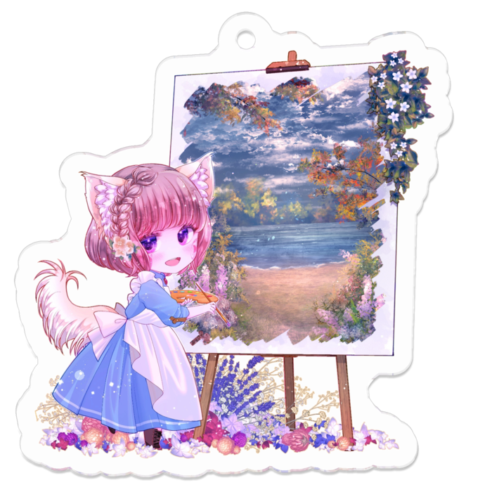 アクリルキーホルダー - 50 x 50 (mm)