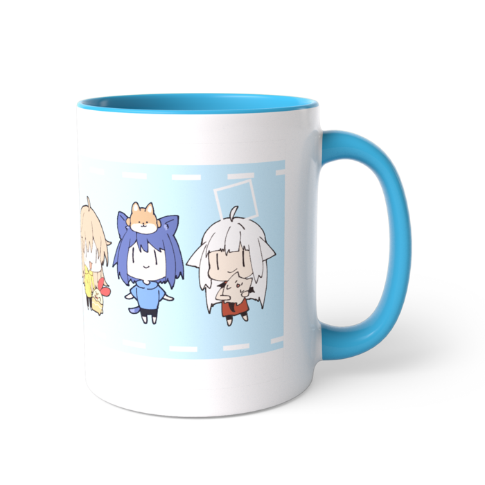 ツートンカラーマグカップ - 直径 8.2cm / 高さ 9.5cm