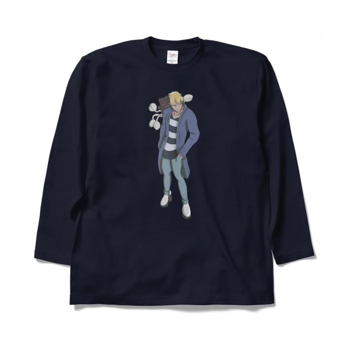 ロングスリーブTシャツ - XL - ネイビー