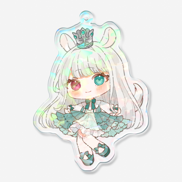 ホログラムアクリルキーホルダー - 70 × 70mm