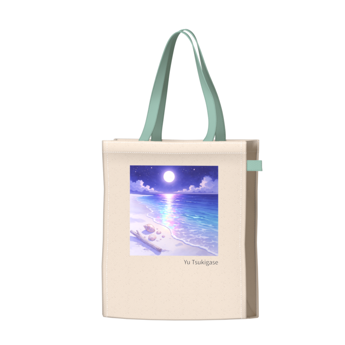 ツートンカラーバッグ - グリーン - W34 × H41 × D14cm