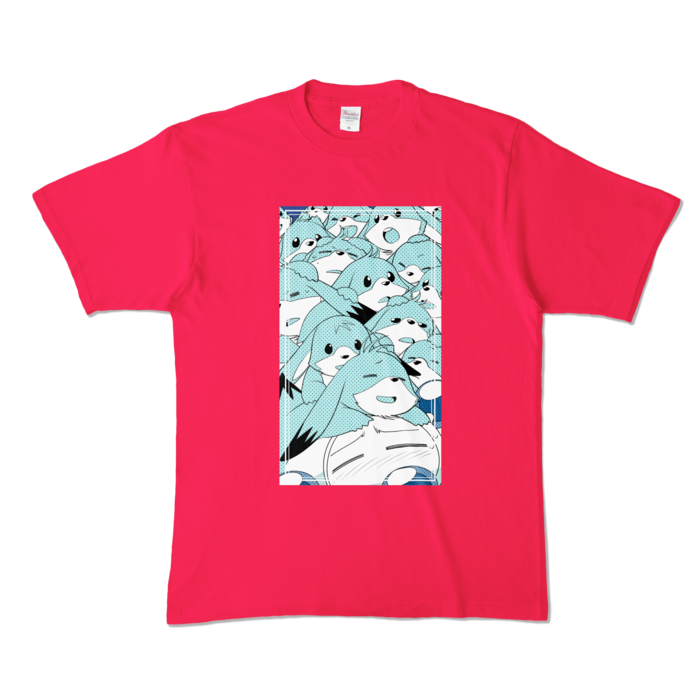 カラーTシャツ - XL - ホットピンク (濃色)