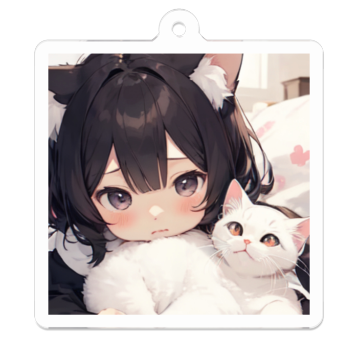 アクリルキーホルダー - 50 x 50 (mm)