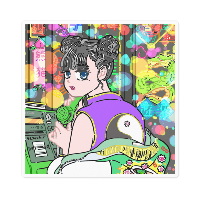 ステッカー - 100 x 100 (mm)
