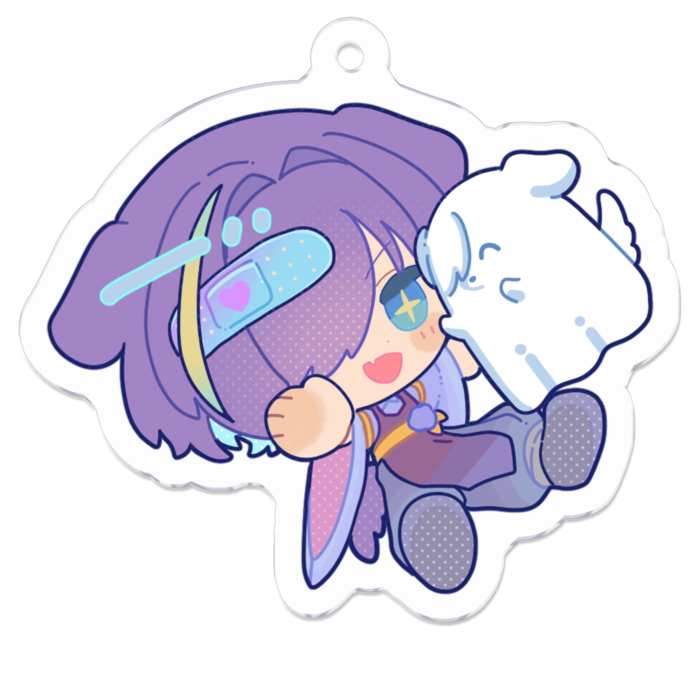 アクリルキーホルダー - 50 x 50 (mm)