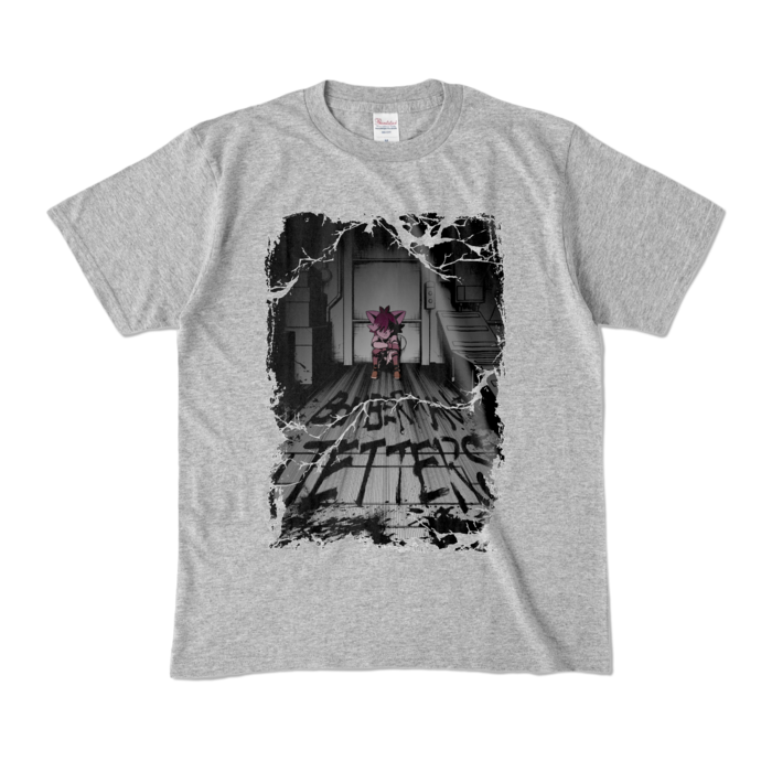 カラーTシャツ - M - 杢グレー (濃色)