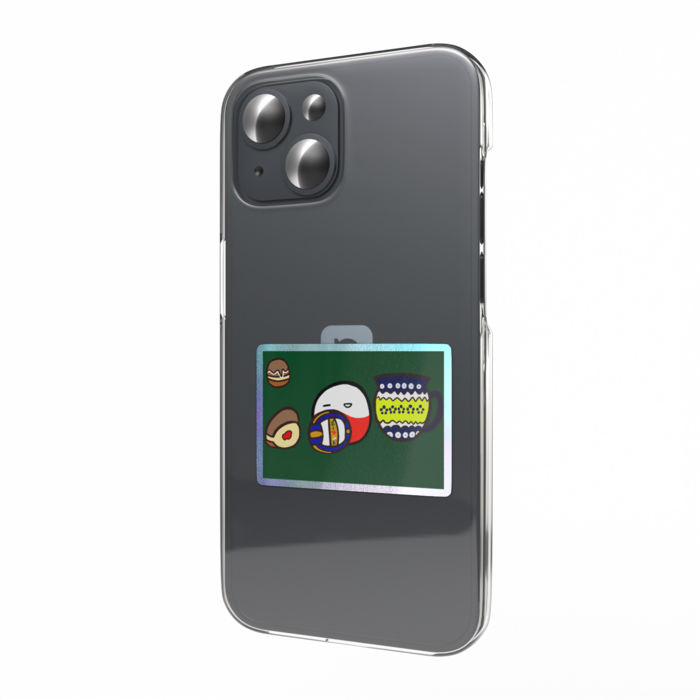 オーロラスマホステッカー - W55 × H91mm 以内