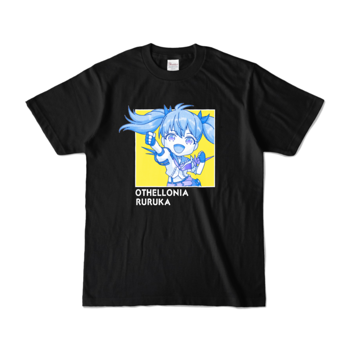 ミニルルカ ちびキャラTシャツ(S/ブラック)