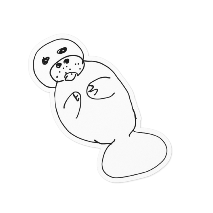 ステッカー - 100 x 100 (mm)