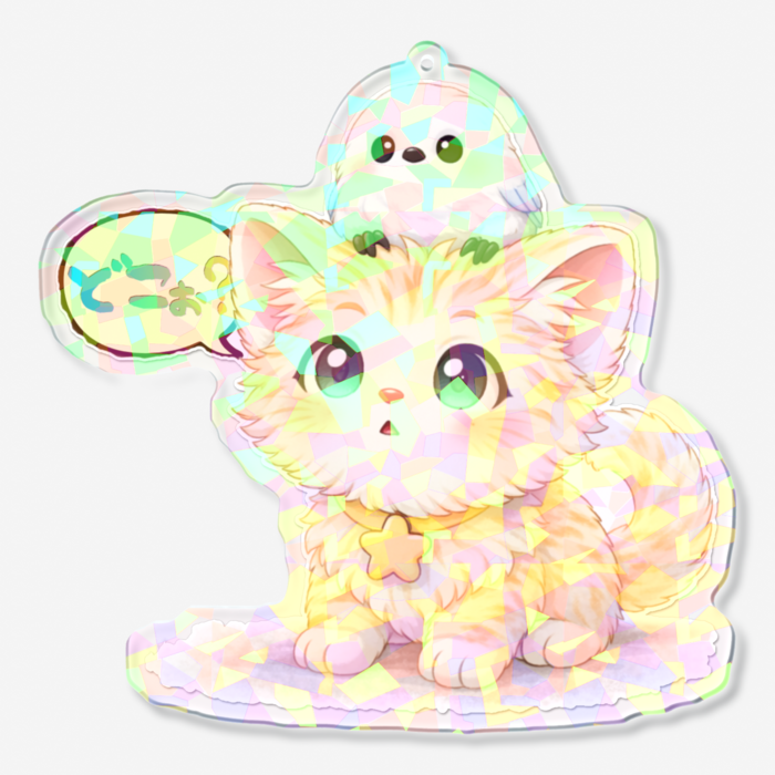 ホログラムアクリルキーホルダー - 100 × 100mm(2)