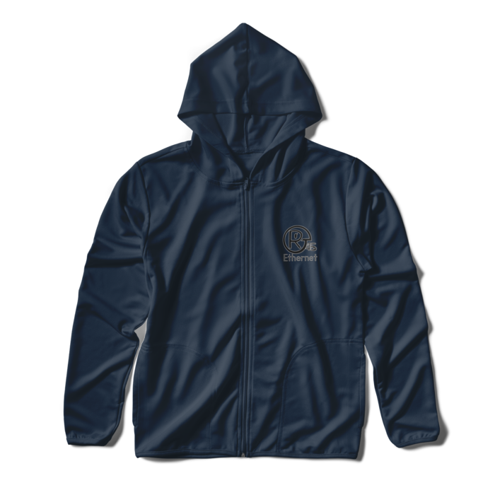 LAN TypeA ジップパーカー - S - ネイビー