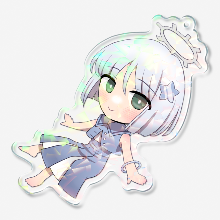 ホログラムアクリルキーホルダー - 70 × 70mm