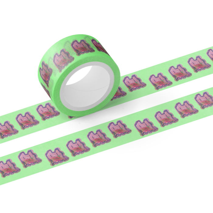 ココロ缶　マスキングテープ - テープ幅 20mm(緑)