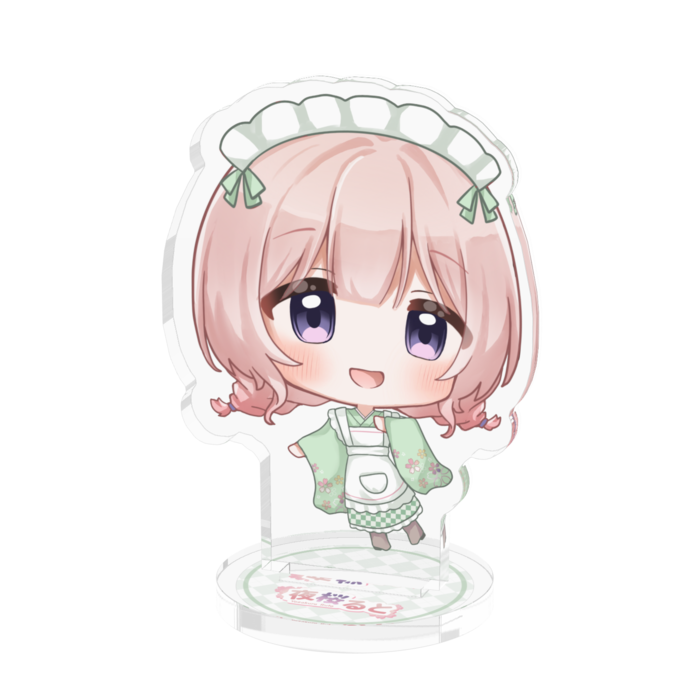 和風メイド/アクリルフィギュア - 50x50mm