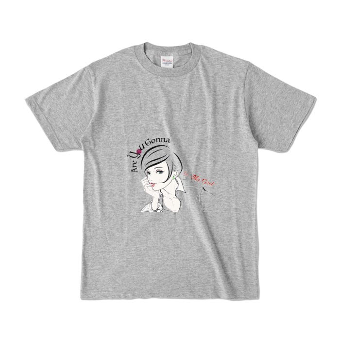 カラーTシャツ - S - 杢グレー (濃色)