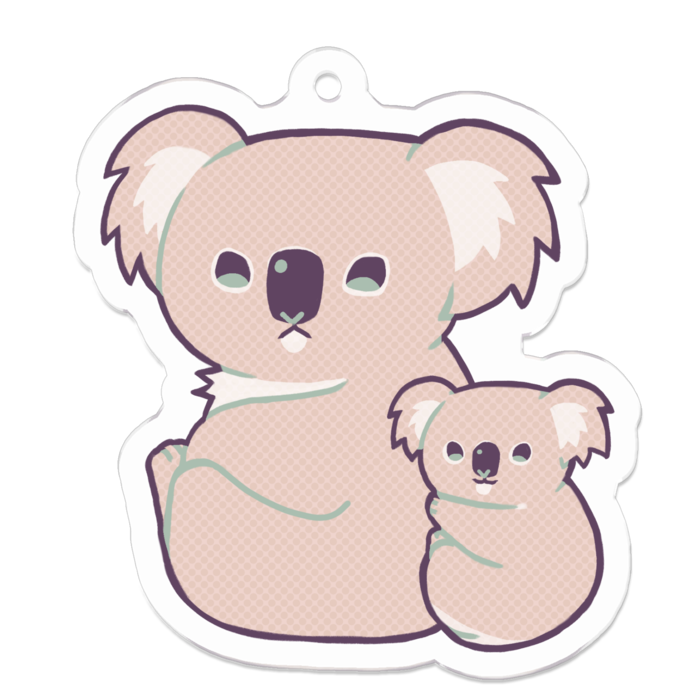 アクリルキーホルダー - 50 x 50 (mm)