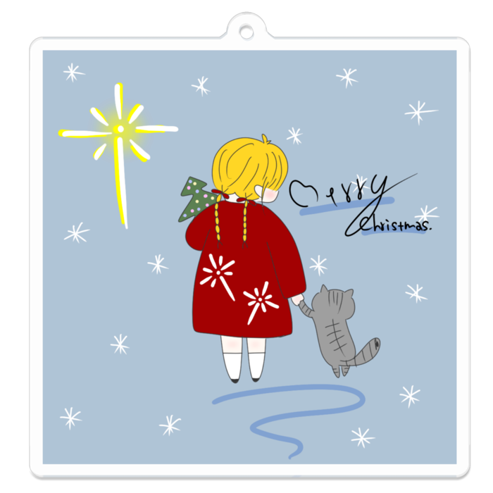 アクリルキーホルダー - 70 x 70 (mm)