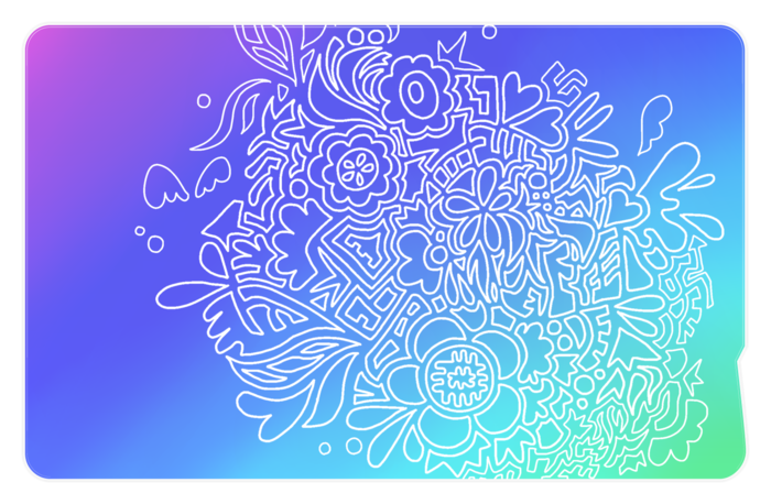 ICカードステッカー - 約85.7x53.9(mm)