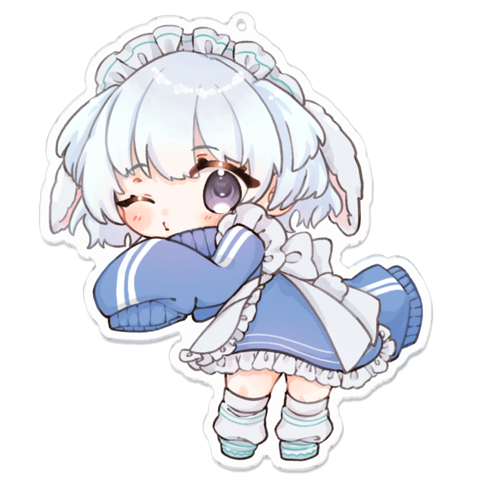 SDイラスト(通常)　アクリルキーホルダー Ver. - 100 x 100 (mm)