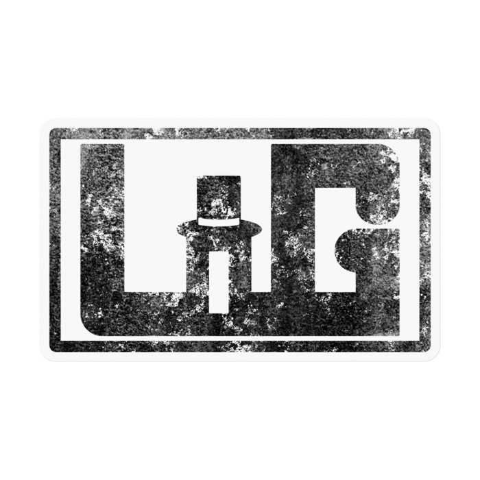 ステッカー黒 - 100 x 100 (mm)