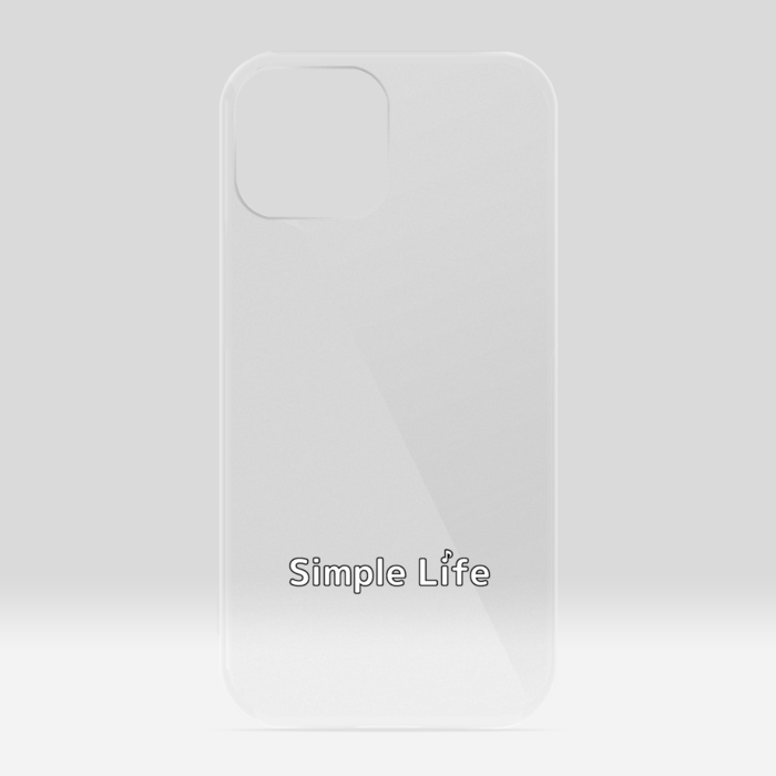 クリアiPhoneケースB　Simple Life♪　iPhone 13mini