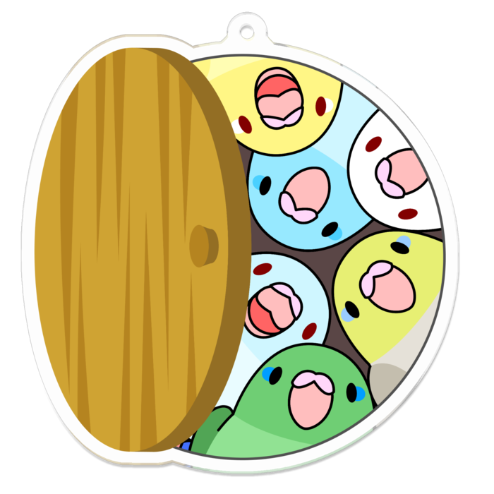 アクリルキーホルダー - 70 x 70 (mm)
