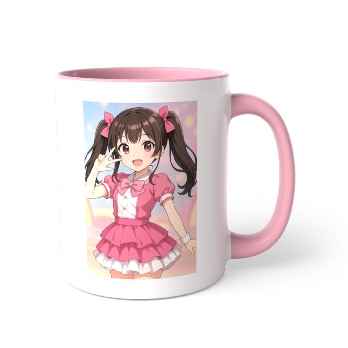 ツートンカラーマグカップ - 直径 8.2cm / 高さ 9.5cm