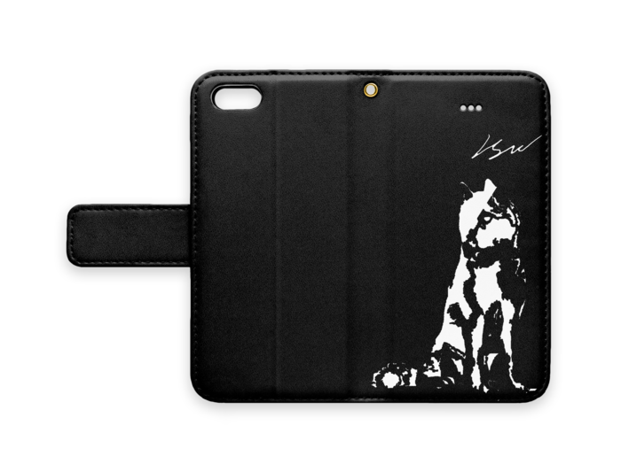 手帳型iPhoneケース - iPhone 5 / 5s / SE - ストラップ穴 あり
