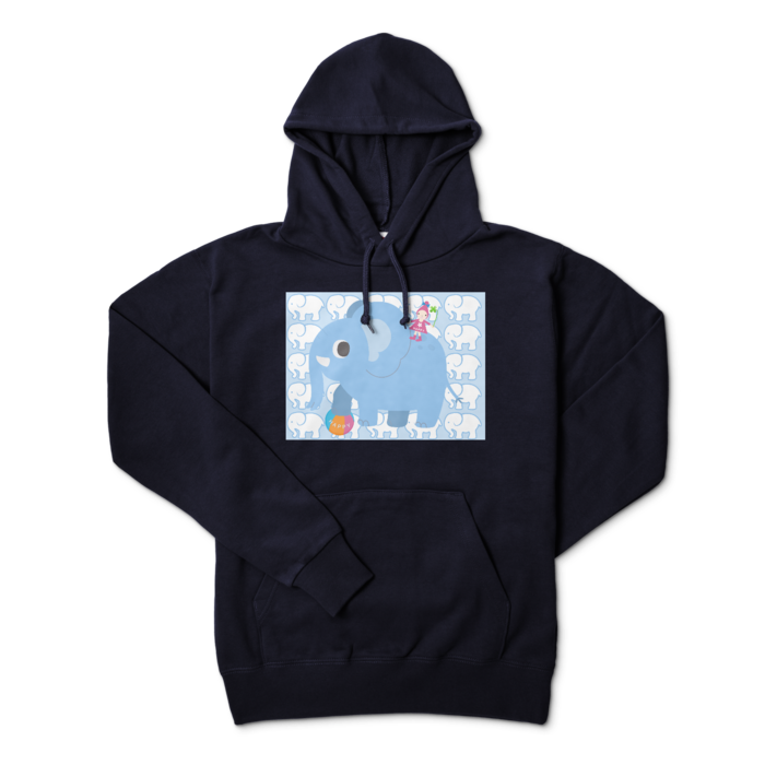 パーカー - L - ネイビー