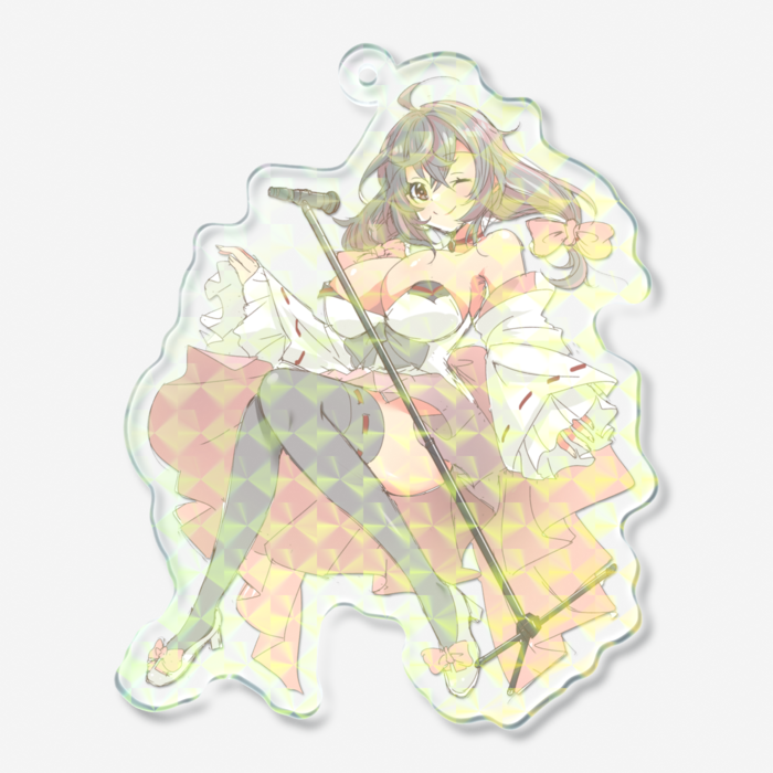 ホログラムアクリルキーホルダー - 70 × 70mm