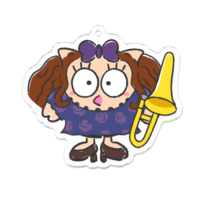 アクリルキーホルダー（コーティング） - 70 x 70 (mm)