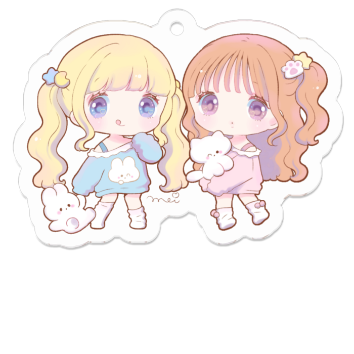 アクリルキーホルダー - 50 x 50 (mm)