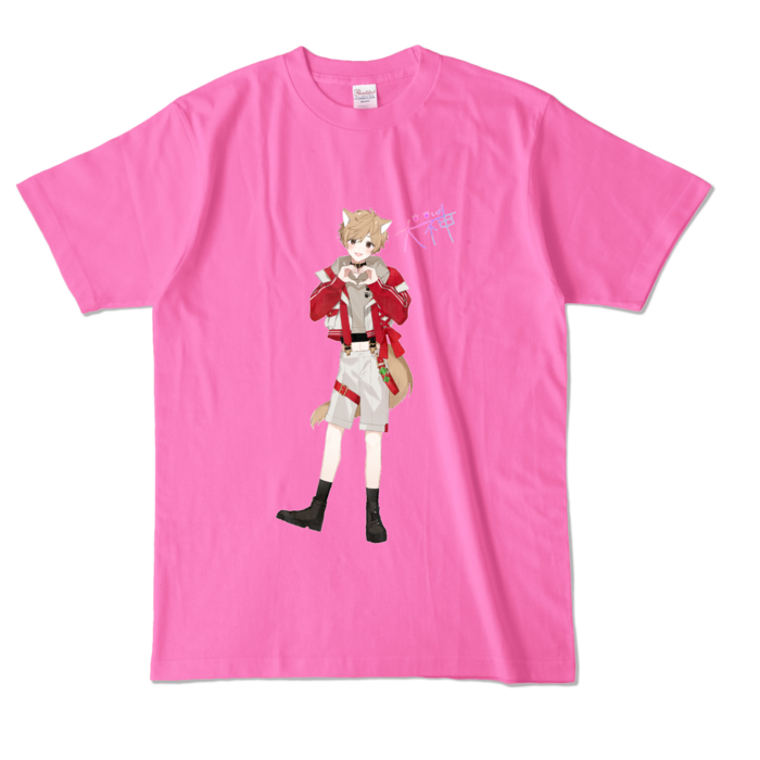 カラーTシャツ - L - ピンク (濃色)