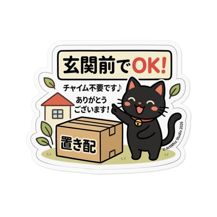 ステッカー - 100 x 100 (mm)