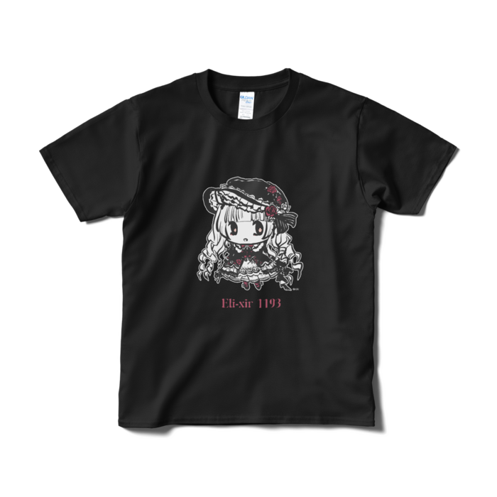 ミニコニ ゴスロリ衣装T-shirt（ブラック）-S
