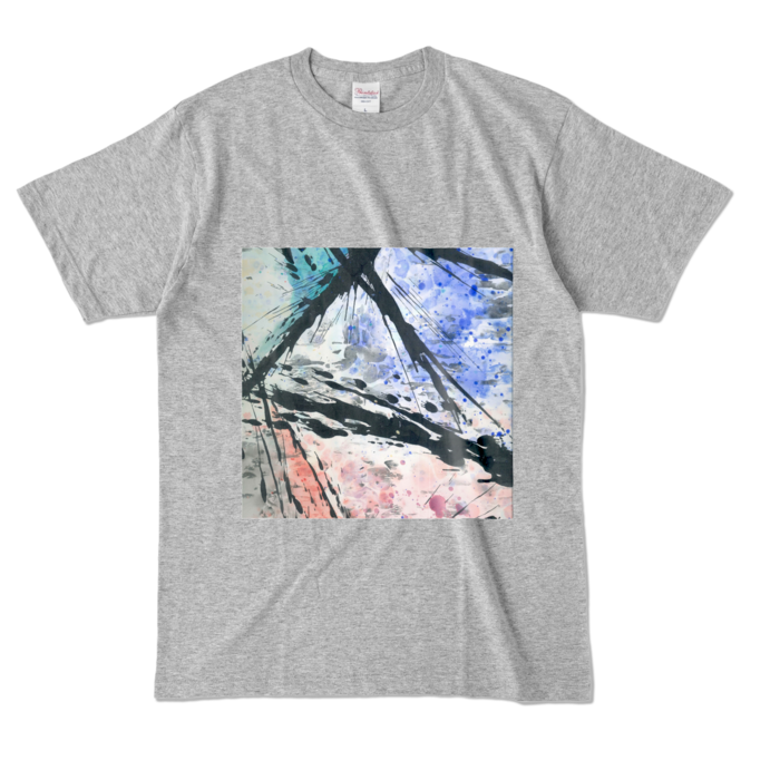 カラーTシャツ - L - 杢グレー (濃色)