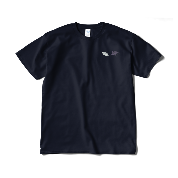 胸元ワンポイントTシャツ - XL - ネイビー